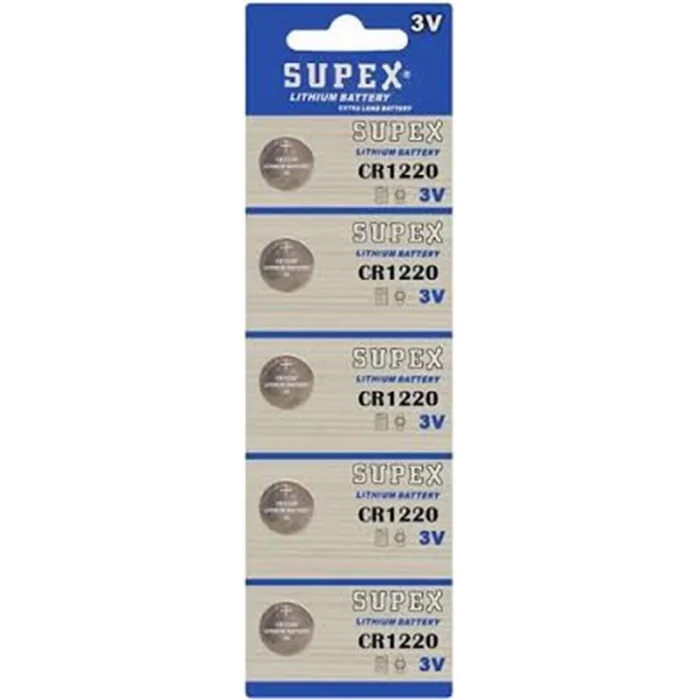 Supex Cr1220 3V Lityum 5Li Blister Pil