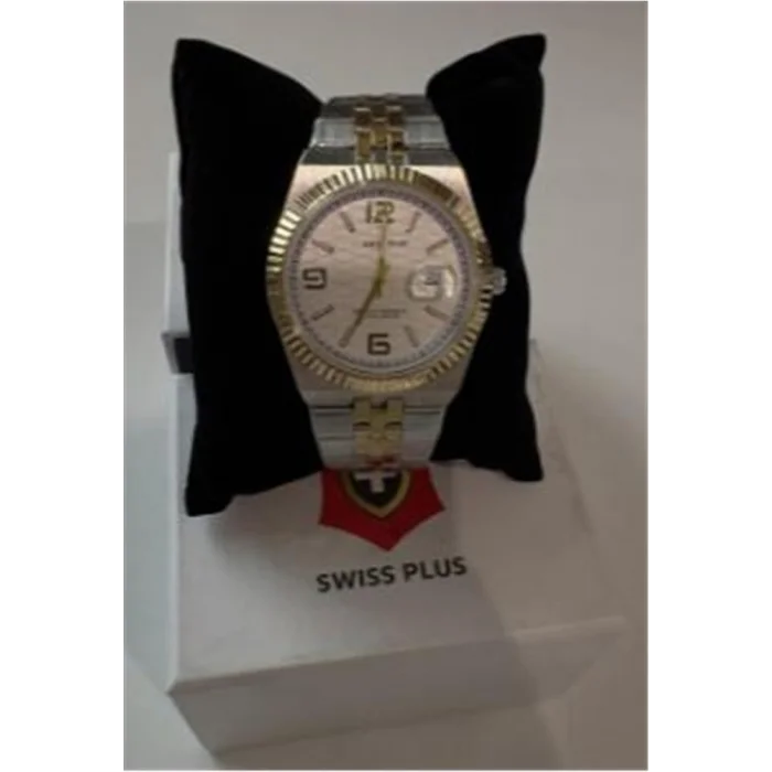 Swiss Plus Man Watch Premium Seri Model-10 ST3442AGS White-Gold