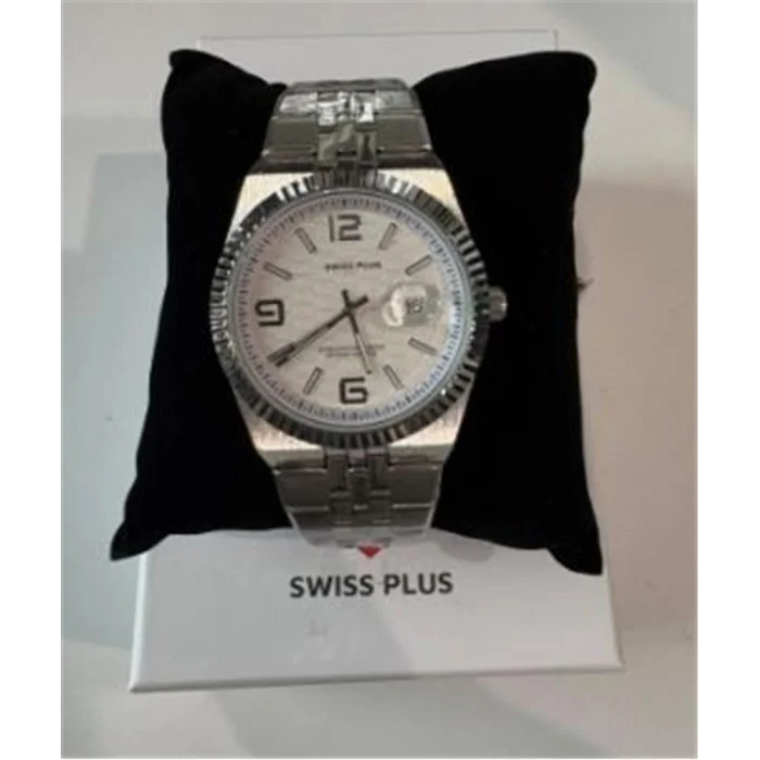 Swiss Plus Man Watch Premium Seri Model-4 ST3442AGS White-Silver(Kol Saati)