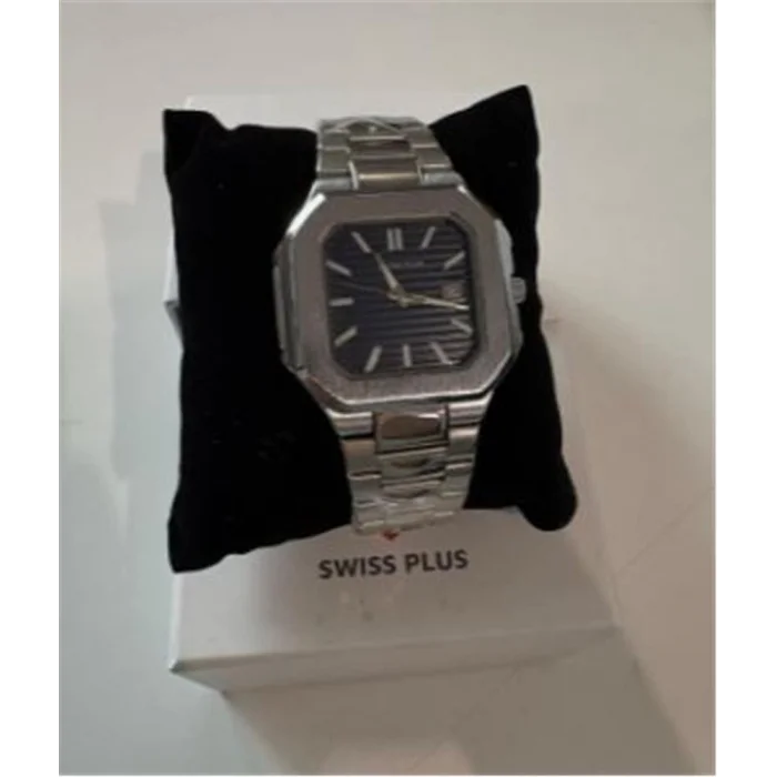 Swiss Plus Man Watch Premium Seri Model-5 RS23146 Blue-Silver(Kol Saati)
