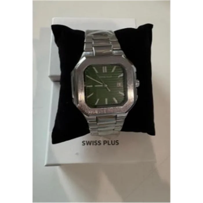 Swiss Plus Man Watch Premium Seri Model-7 RS23146 Green-Silver