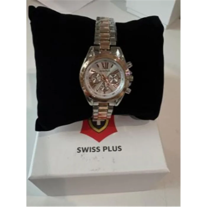 Swiss Plus Woman Watch Model-1 ST0730ABL Rose Gold-Silver(Kol Saati)