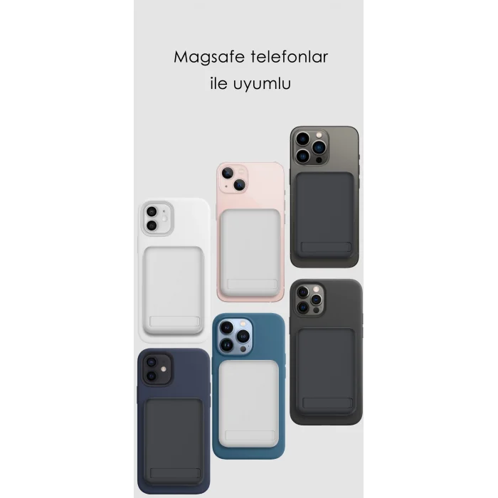 SWORD Magsafe Powerbank 10.000mAh 20W Hızlı Şarj Standlı ve Taşınabilir iPhone ve Android Uyumlu Siyah SW-MGSF10