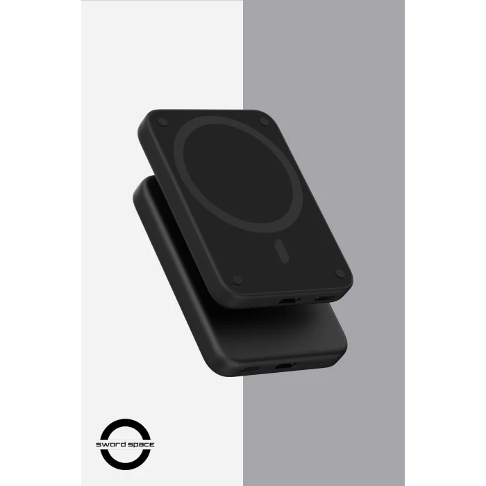 SWORD Magsafe Powerbank 4200mAh 15W Hızlı Şarj İnce ve Hafif iPhone ve Android Uyumlu Siyah SW-MGSF4