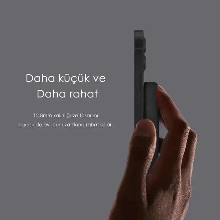 SWORD Magsafe Powerbank 7000mAh 20W Hızlı Şarj Standlı ve Taşınabilir iPhone ve Android Uyumlu Beyaz SW-MGSF7