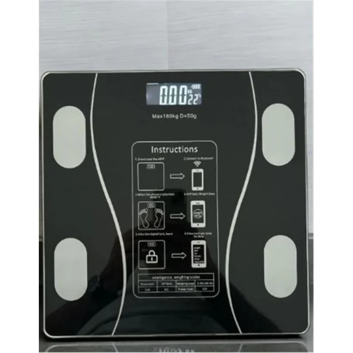 Techfit Dijital Baskül TF-1075 (Bluetooth Özellikli) Hassas Ölçüm (2.5-180kg)