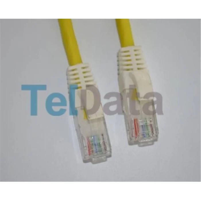 Teldata TLD-030YY Cat6 0.30MT Sarı Utp Patch Kablo