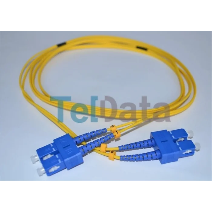 TELDATA TLD-SC112 SC-UPC-SC-UPC SM DX 2 METRE FIBER OPTIK PATCHCORD