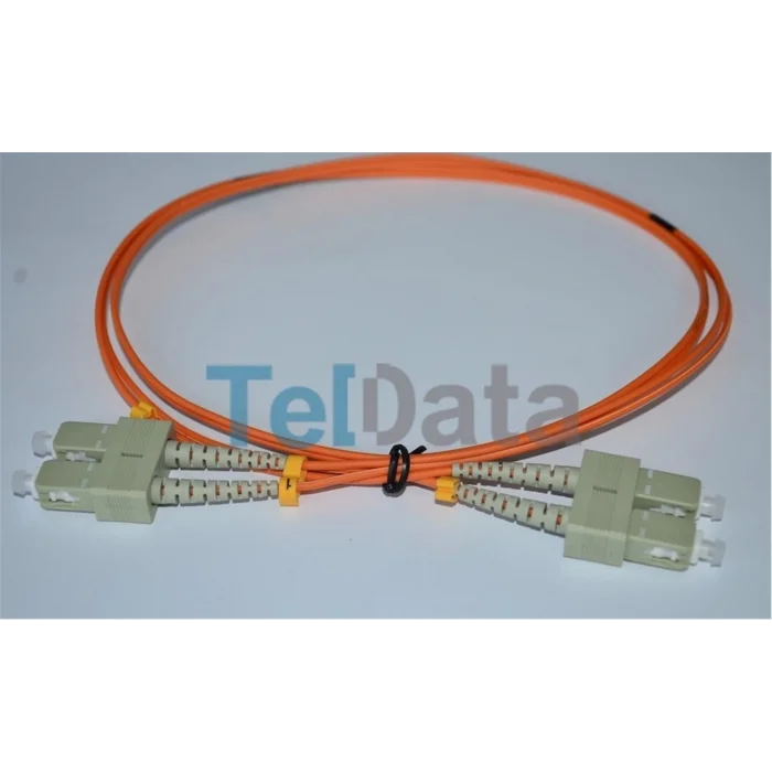 TELDATA TLD-SCOM22 SC-UPC-SC-UPC MM DX OM2 2 METRE FIBER OPTIK PATCHCORD