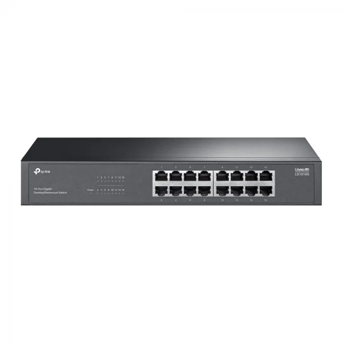 Tp-Link LS1016G 16 Port 10-100-1000 Mbps Switch Metal Kasa