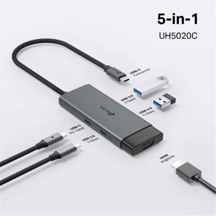 Tp-Link UH5020C USB Type C Docking Station 5 Port ( USB-C PD + USB C + HDMI + USB 3.0 X2 )