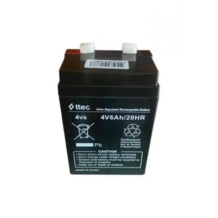 Ttec 4V 6Ah Bakımsız Kuru Akü Işıldak Fener Akü