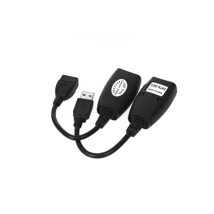 Vcom CU824 USB RJ45 Extender Plastik 45m Uzatıcı