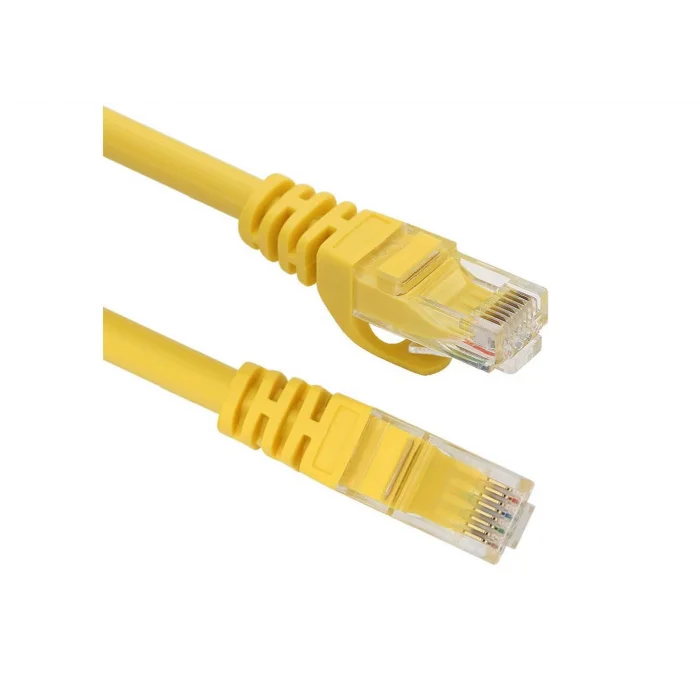 Vcom NP611B-Y-5.0 Cat6 5.0MT Sarı Utp Patch Kablo
