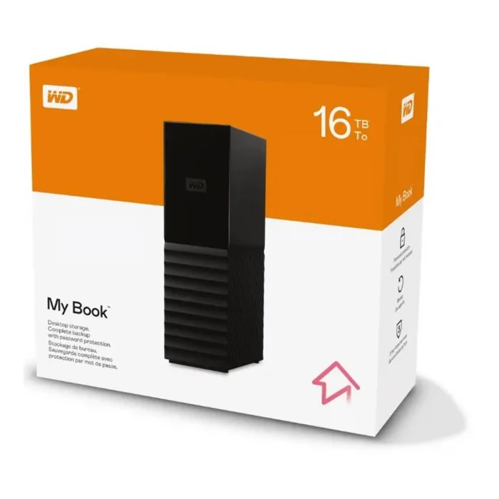Wd 16TB MyBook 3.5 Usb3 WDBBGB0160HBK-EESN Taşınabilir Disk Siyah