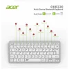 Acer OKR220 Beyaz MultiDevice Dual Mode 2.4GHZ Bluetooth Klavye (Smart Tv)(Android)