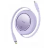 Baseus P10364500213-00 Free2 Pull Mini Kablolu USB-C 100W 2M Mor Şarj Kablosu