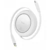 Baseus P10364500213-01 100W 1,5m ree2 Pull Mini Kablolu USB-C Şarj Kablosu Beyaz