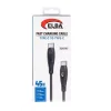 Elba ELB-2702 45w Type-c To Type-c 1mt Siyah Silikon Şarj Kablosu 480Mps Hızlı Şarj