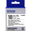 Epson LK-5WBW Güçlü Yapışkanlı Beyaz Üzeri Siyah 18mm 9Metre Etiket