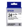 Epson LK-6WBVN Vinil Beyaz Üzeri Siyah 24mm 7Metre Etiket