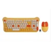 Everest KM-6244 BUNNY Renkli Tuşlu Sarı 2.4 ghz + BT Kablosuz Q Multimedia Klavye + Mouse Set