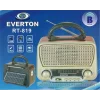 Everton Rt-819 (Solar Güneş Panelli) Bluetooth Fm-Usb-Tf Card-AUX Şarjlı Nostaljik Radyo El Feneri