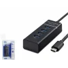HADRON HDX7045 Type-C 3.0 Hub 4 Port 5 Gbps Siyah