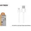 Hytech HY-X105 1m 2A Type-C Beyaz Şarj Kablosu