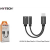 Hytech HY-XO40 Gri Metal TypeC to 3.5 jack+TypeC Çevirici