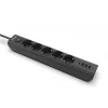 INCA IPW-44TU 5li 1,5mt Siyah 3Usb+Typ-C Akım Korumalı  Led Tuşlu Priz