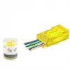 NODAR ND2400 CAT6 EZ RJ45 Konnektör 100 Adet Plastik Kutu - Sarı