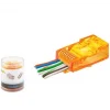 NODAR ND2405 CAT6 EZ RJ45 Konnektör 100 Adet Plastik Kutu -Turuncu