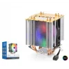 NODAR ND2604 CPU Kule Tipi İşlemci Soğutucu Çift Fanlı 90 mm RGB Siyah