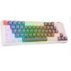 Rampage YORU MINI Gri-Beyaz Type-C Bağlantılı OUTEMU Red Swich Q Mekanik Gaming Oyuncu Klavye RGB