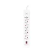 S-link SPG403U 1.5m 1.5mm 100 yüzde Bakır 750 Joule 3 Usb 5V2.4A 4lü Anahtarlı Akım Korumalı Priz