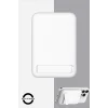 SWORD Magsafe Powerbank 10.000mAh 20W Hızlı Şarj Standlı ve Taşınabilir iPhone ve Android Uyumlu Beyaz SW-MGSF10