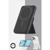 SWORD Magsafe Powerbank 7000mAh 20W Hızlı Şarj Standlı ve Taşınabilir iPhone ve Android Uyumlu Siyah SW-MGSF7