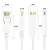 Vcom CG605L-1.8 Beyaz 1.8MT Display Port Erkek To Hdmi Erkek Kablo
