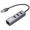 Vcom DH312B Usb 3.0 To USB3.0-3+RJ45 Çoklayıcı