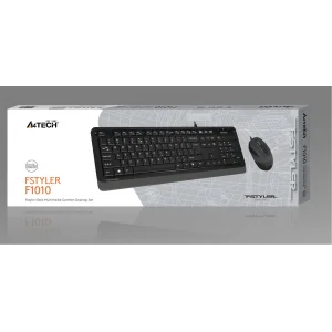 A4 Tech F1010 Q Usb Gri Fn-Mm Klv+Optik Mouse Set