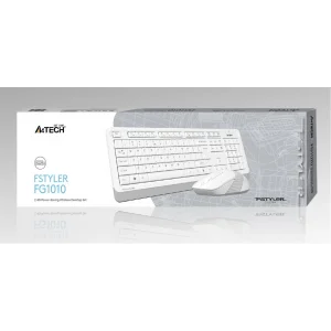 A4 Tech Fg1010 2.4G Beyaz Q Fn-Mm Klv+Optik Mouse Set