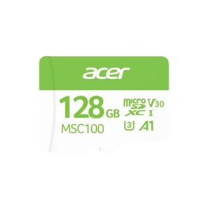 Acer MSC100 128GB microSD U3 V30 A1 Aksiyon Kamera & Güvenlik Kamerası Uyumlu