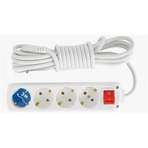 Almera 4lü 3mt Anahtarlı Topraklı Priz