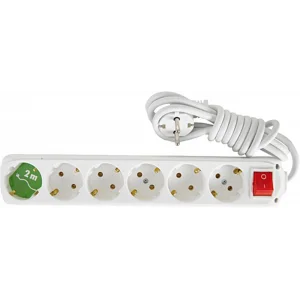 Almera 6lı 2mt Anahtarlı Topraklı Priz (9260202)