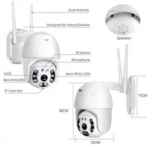 Apronx APX-WP70 3mp 2.8mm 8 LED Wifi Ptz Kamera