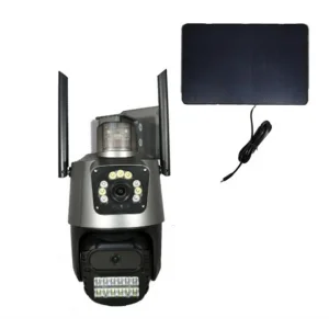 Apronx APX-WSP242 6Mp 2.8mm 4G Solar Çift Kamera 19 Led PTZ