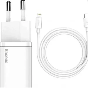 Baseus TZCCSUP-B02 20W C+C Beyaz Şarj Aleti