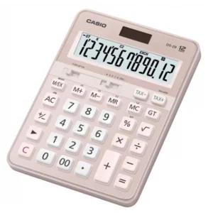 Casio DS-2B-PK Pembe Profesyonel 12 Hane Masa Üstü Hesap Makinesi