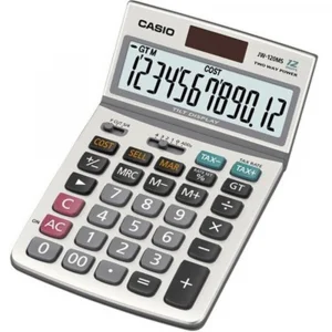 Casio JW-200DQ-WE 12 Hane İpeksi Beyaz Masa Üstü Hesap Makinesi
